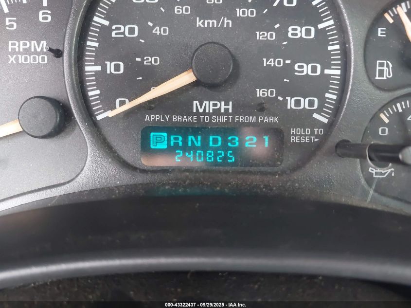 2002 Chevrolet Tahoe Lt VIN: 1GNEK13Z02J224373 Lot: 43322437