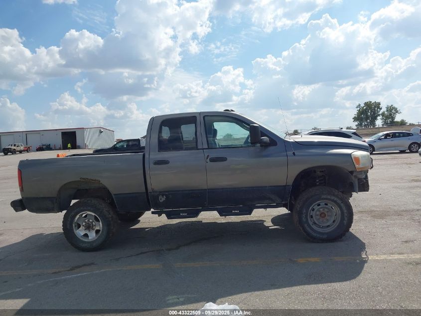 2006 Dodge Ram 2500 Slt/Trx4 Off Road/Sport/Power Wagon VIN: 3D7KS28C86G247032 Lot: 43322509