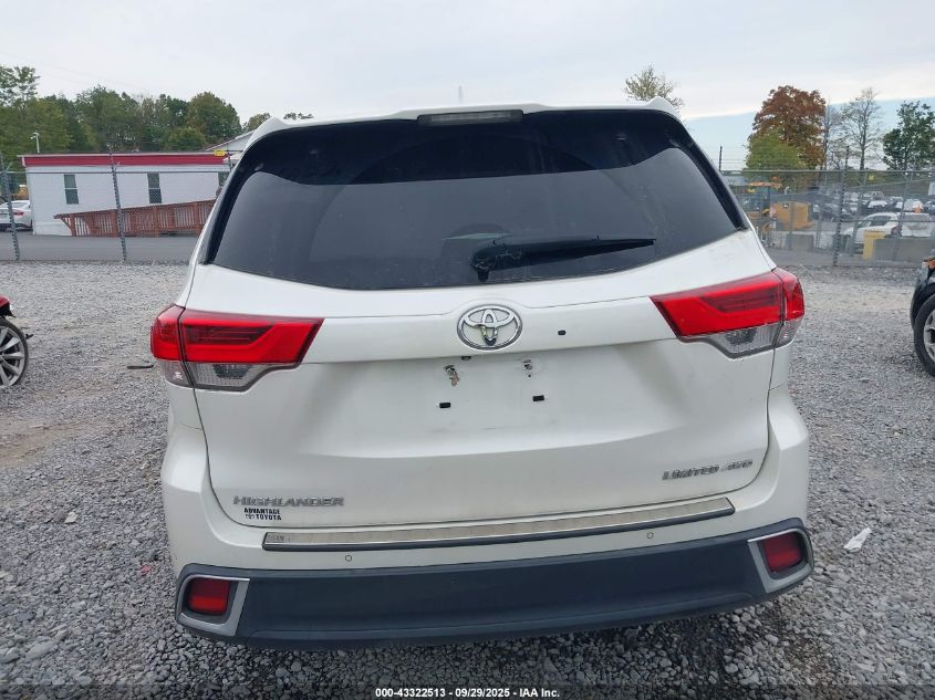 2019 Toyota Highlander Limited Platinum VIN: 5TDDZRFH4KS927995 Lot: 43322513