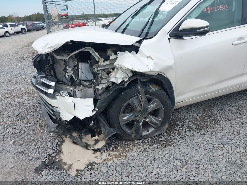 2019 Toyota Highlander Limited Platinum VIN: 5TDDZRFH4KS927995 Lot: 43322513