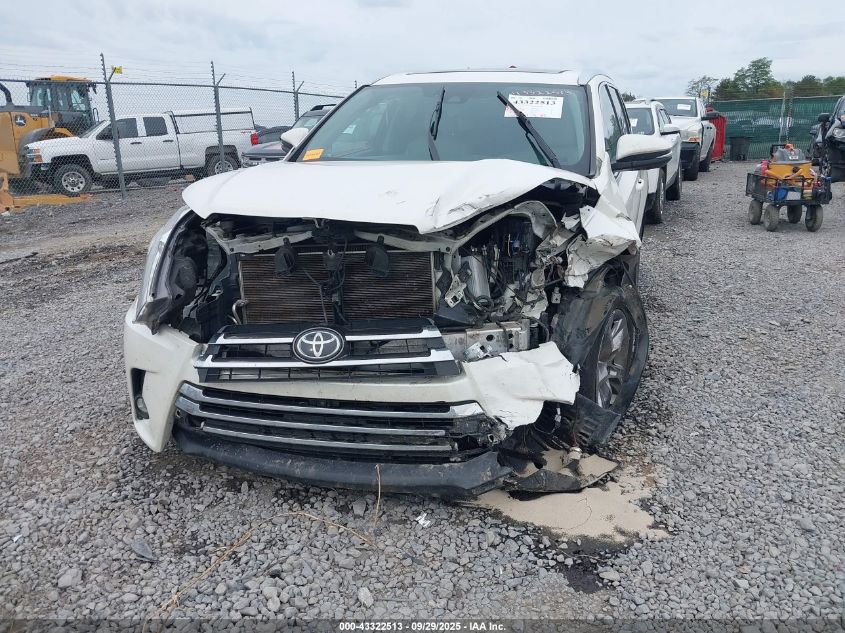 2019 Toyota Highlander Limited Platinum VIN: 5TDDZRFH4KS927995 Lot: 43322513