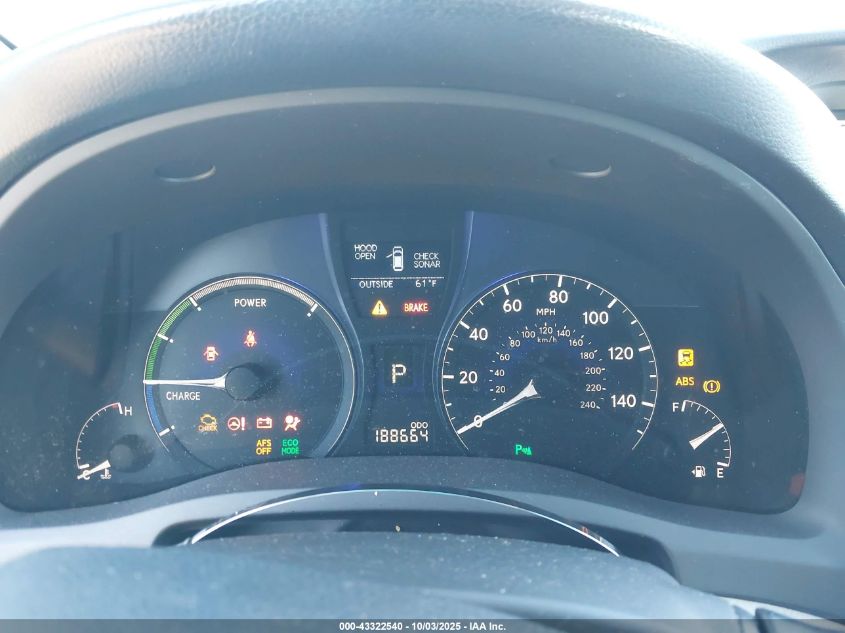 2011 Lexus Rx 450H VIN: JTJBC1BA5B2422703 Lot: 43322540