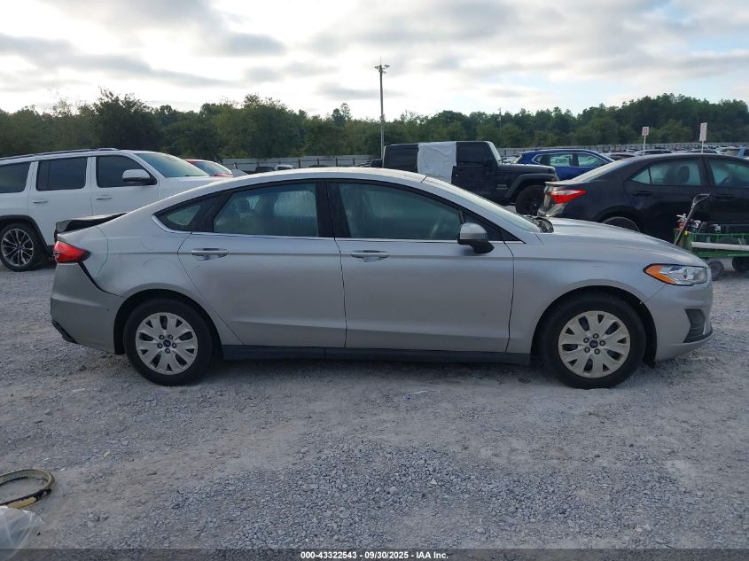 2020 Ford Fusion S VIN: 3FA6P0G73LR161655 Lot: 43322543