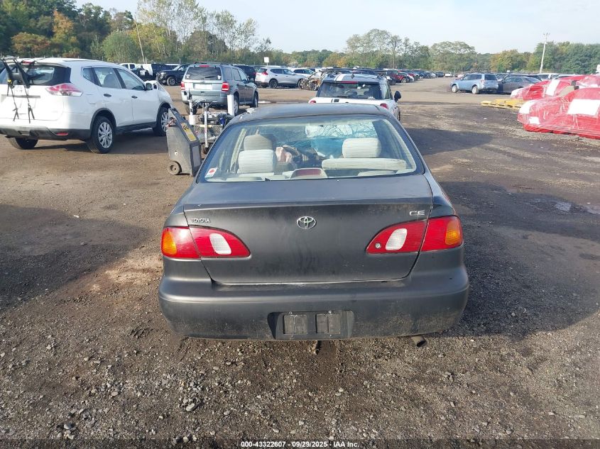 1999 Toyota Corolla Ce VIN: 2T1BR12E3XC206927 Lot: 43322607