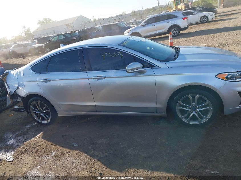 2019 Ford Fusion Sel VIN: 3FA6P0CDXKR224745 Lot: 43322675