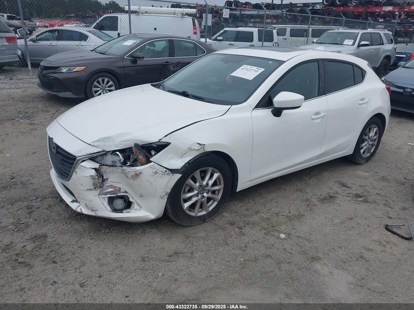 Vin: 3mzbm1m71gm315923, lot: 43817400, mazda mazda3 i touring 20162