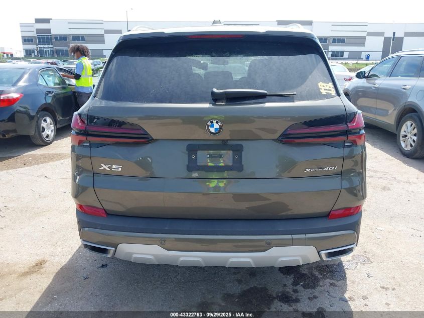 2025 BMW X5 xDrive40I VIN: 5UX23EU02S9Z11144 Lot: 43322763