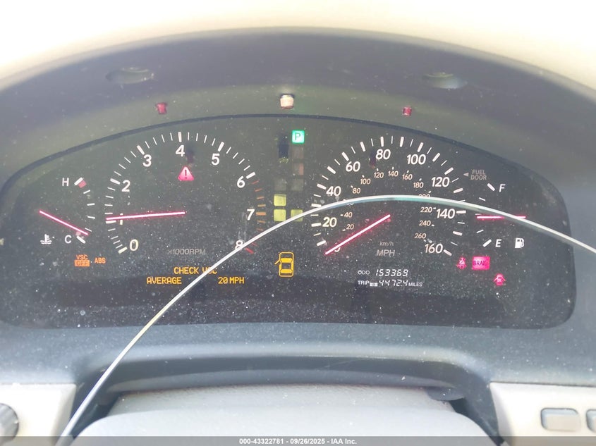 2003 Lexus Ls 430 VIN: JTHBN30F730101846 Lot: 43322781