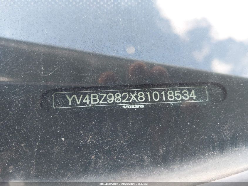 2008 Volvo Xc70 3.2 VIN: YV4BZ982X81018534 Lot: 43322803