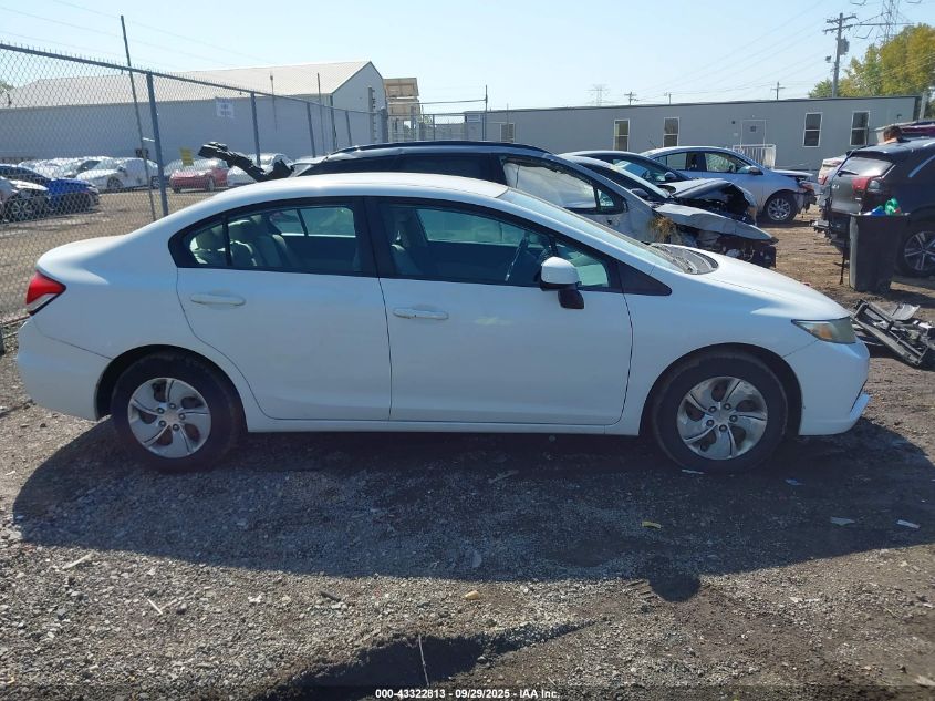 2013 Honda Civic Lx VIN: 2HGFB2F54DH579810 Lot: 43322813