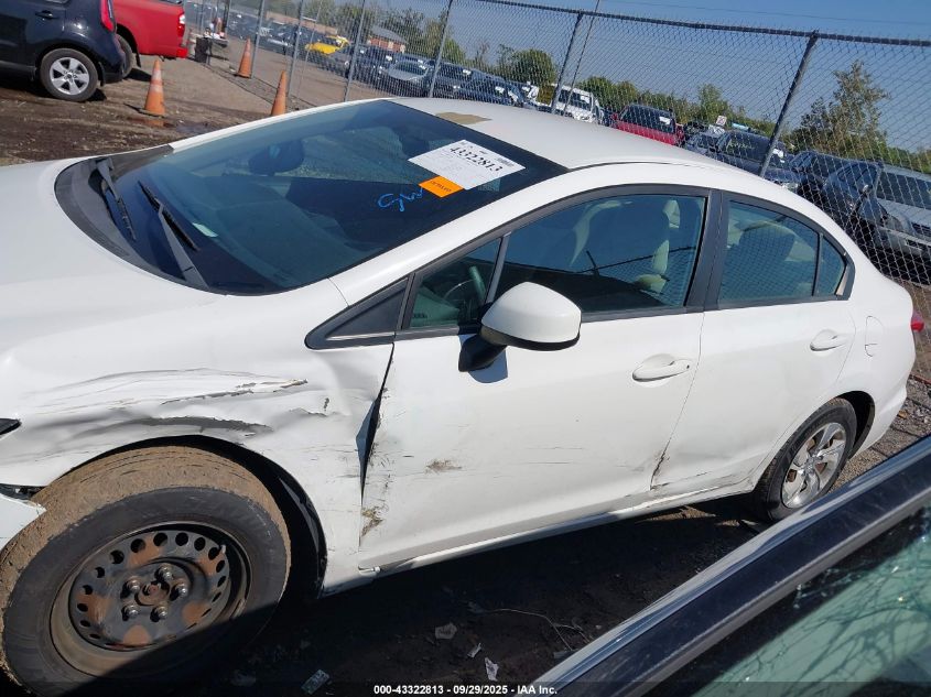 2013 Honda Civic Lx VIN: 2HGFB2F54DH579810 Lot: 43322813