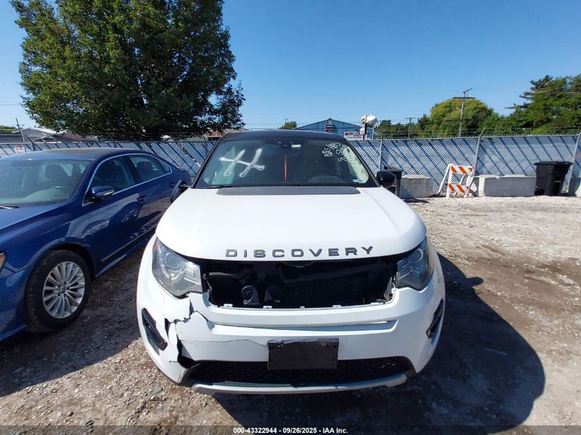 2016 Land Rover Discovery Sport Hse VIN: SALCR2BG7GH564404 Lot: 43322944