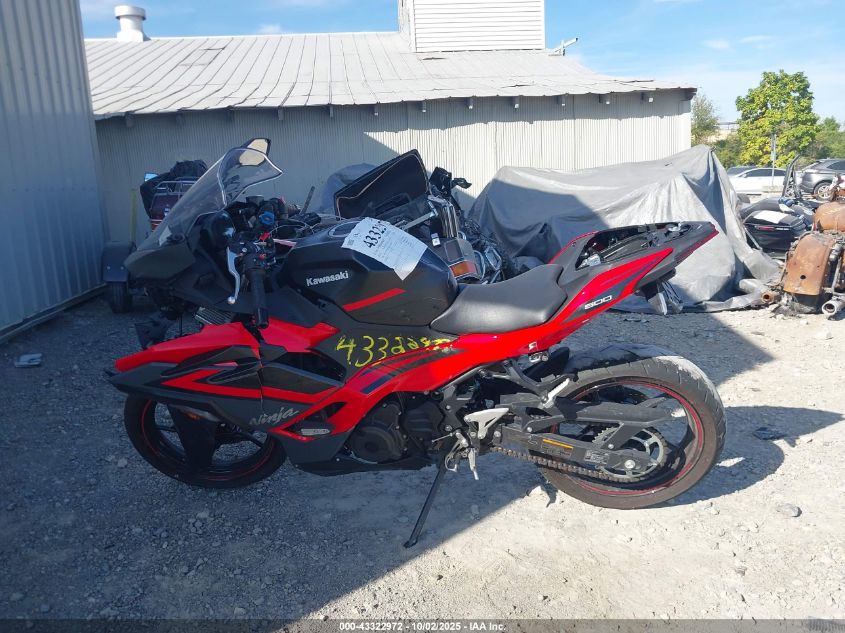 2025 Kawasaki Ex500 A/B VIN: ML5EXGJ1XSDA64279 Lot: 43322972