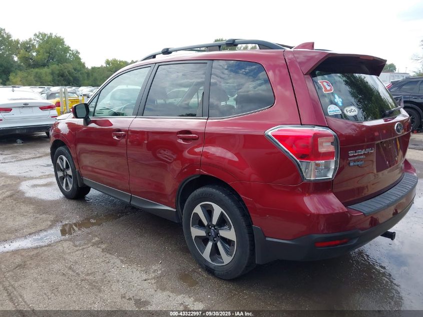 2017 Subaru Forester 2.5I Premium red other gasoline JF2SJAEC3HH531870 photo #4