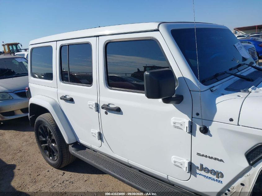 2022 Jeep Wrangler 4Xe Unlimited Sahara 4X4 VIN: 1C4JJXP61NW198211 Lot: 43323000