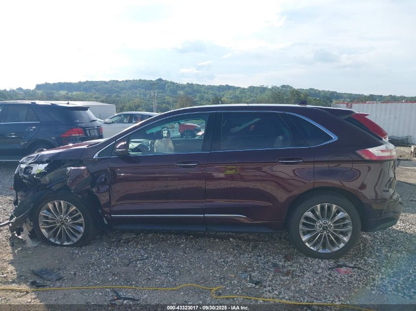 2020 Ford Edge Titanium VIN: 2FMPK4K95LBA47423 Lot: 43323017