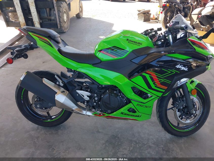 2024 Kawasaki Ex500 H VIN: ML5EXGH12RDA12550 Lot: 43323025