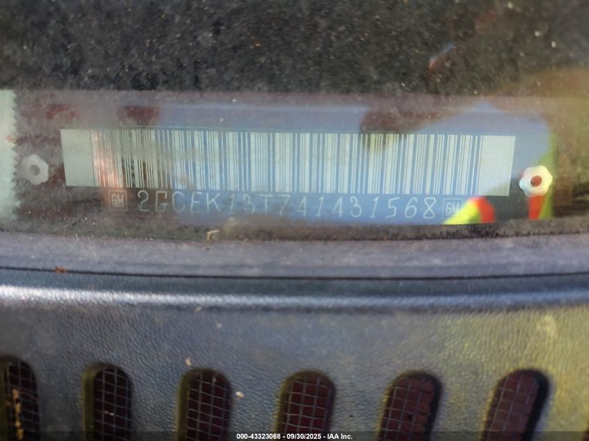 2004 Chevrolet Silverado 1500 Ls VIN: 2GCEK13T741431568 Lot: 43323068