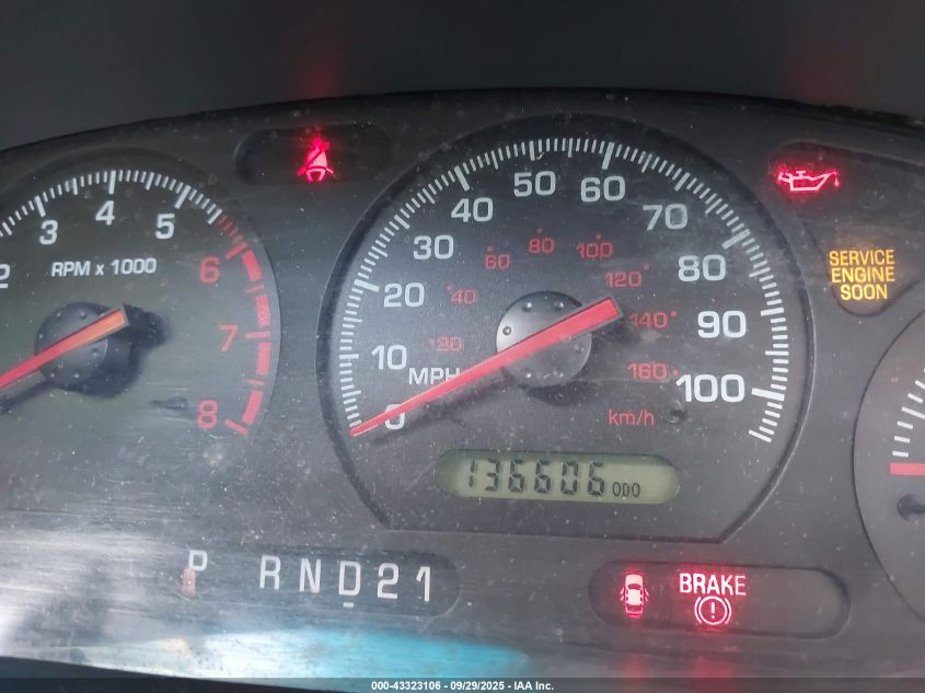 2001 Mercury Villager VIN: 4M2ZV11T21DJ07904 Lot: 43323106