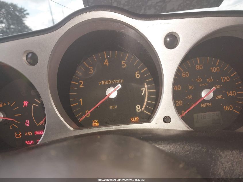 2003 Nissan 350Z Touring VIN: JN1AZ34E23T011265 Lot: 43323329