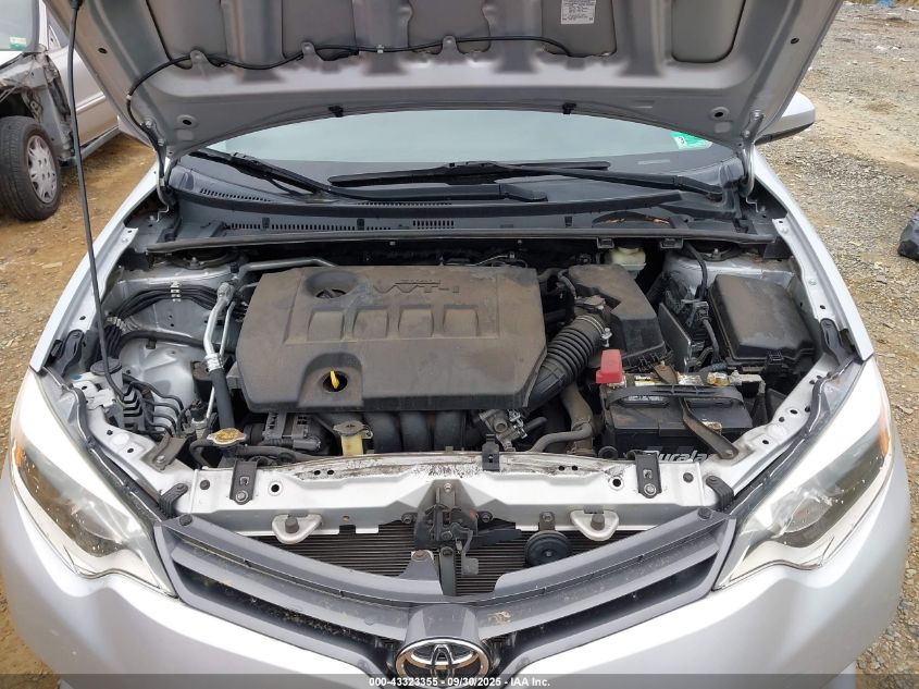 2016 Toyota Corolla Le VIN: 2T1BURHE8GC707929 Lot: 43323355