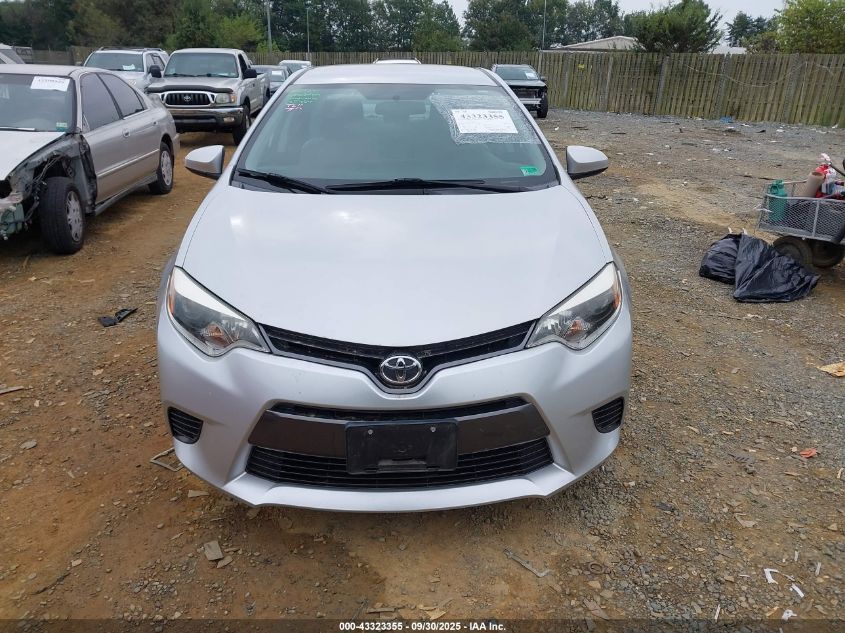 2016 Toyota Corolla Le VIN: 2T1BURHE8GC707929 Lot: 43323355