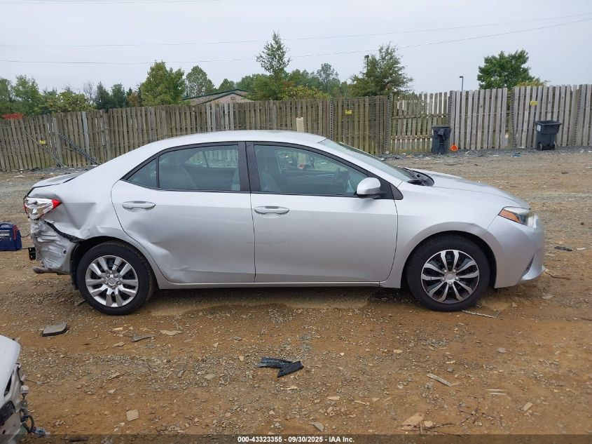 2016 Toyota Corolla Le VIN: 2T1BURHE8GC707929 Lot: 43323355