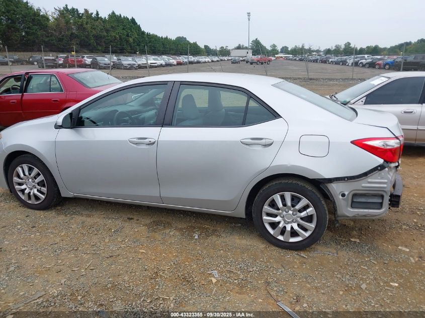 2016 Toyota Corolla Le VIN: 2T1BURHE8GC707929 Lot: 43323355