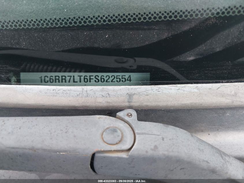 2015 Ram 1500 Outdoorsman VIN: 1C6RR7LT6FS622554 Lot: 43323383