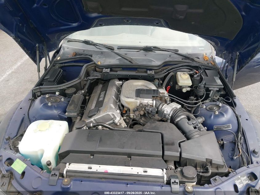 1998 BMW Z3 1.9 VIN: 4USCH7322WLE05728 Lot: 43323417