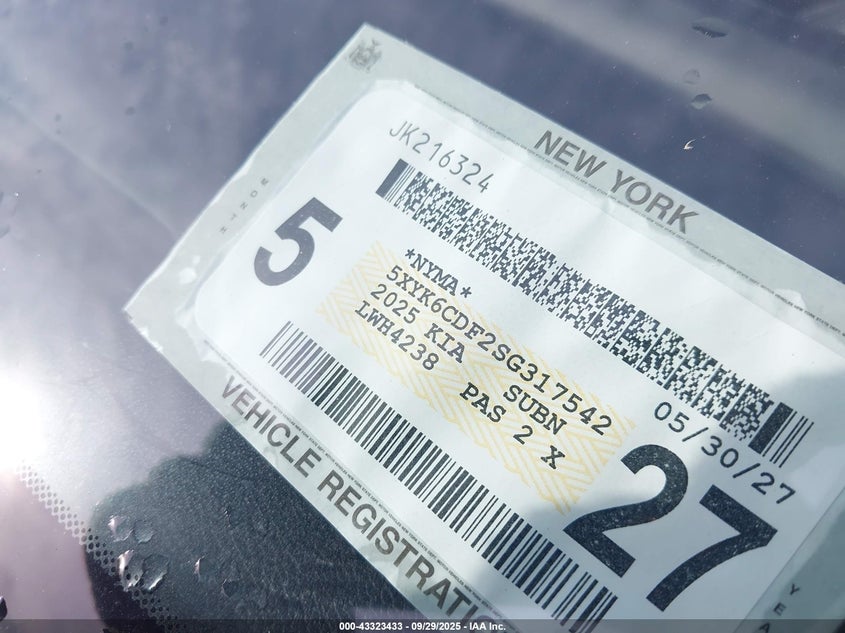 2025 KIA SPORTAGE X-LINE - 5XYK6CDF2SG317542