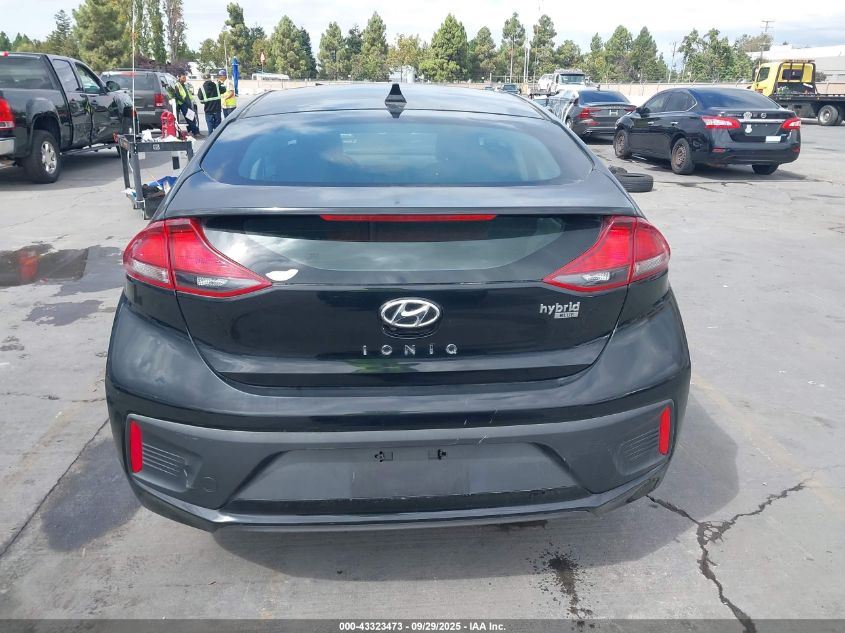 2019 Hyundai Ioniq Hybrid Blue VIN: KMHC65LC5KU181263 Lot: 43323473