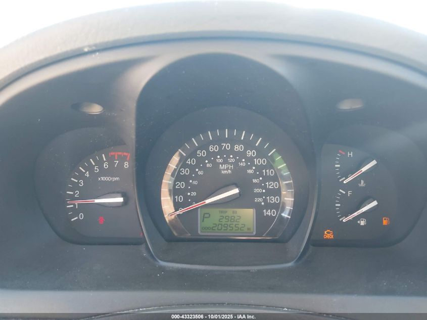 2009 Kia Spectra Ex VIN: KNAFE221595590951 Lot: 43323506