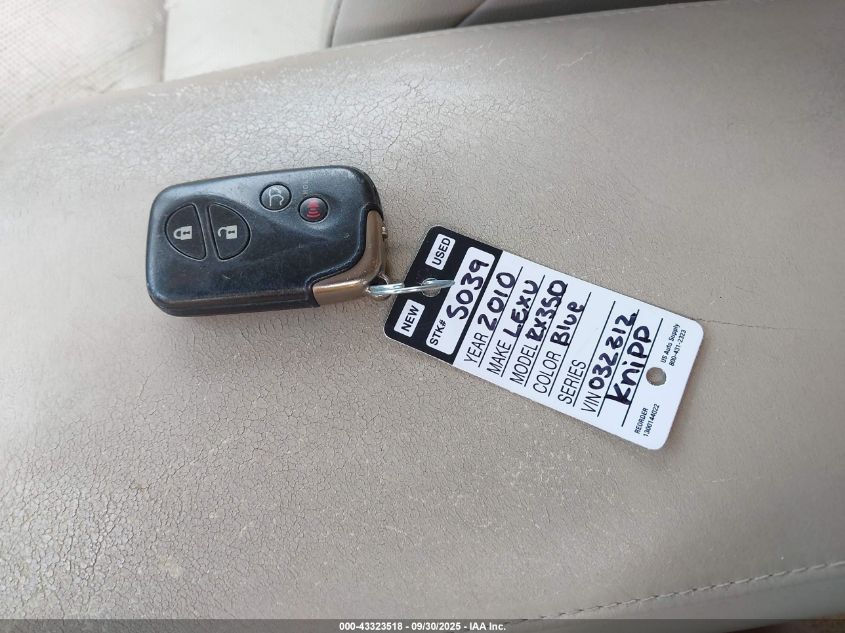 2010 Lexus Rx 350 VIN: 2T2ZK1BA1AC032312 Lot: 43323518
