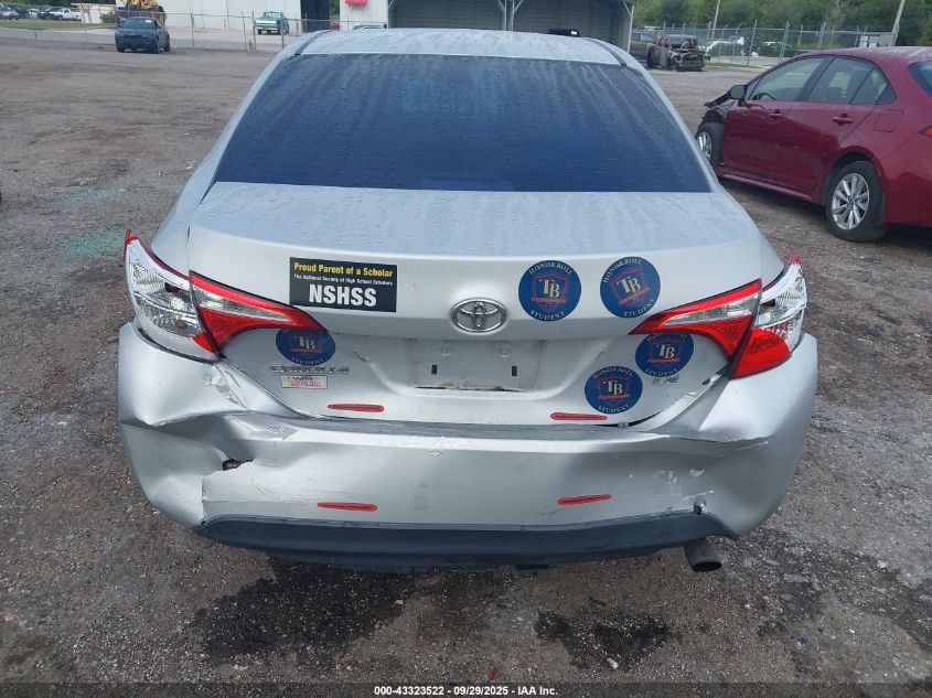 2014 Toyota Corolla Le VIN: 2T1BURHE4EC143578 Lot: 43323522