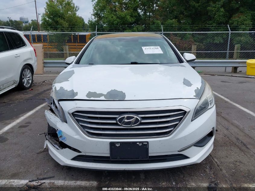 2016 Hyundai Sonata Se VIN: 5NPE24AF2GH355310 Lot: 43323544