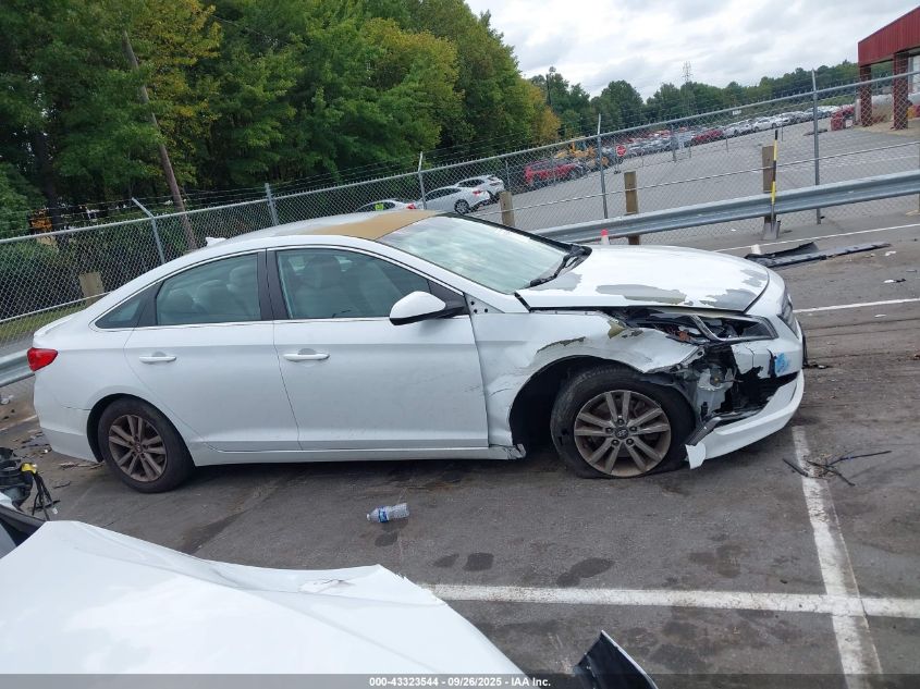 2016 Hyundai Sonata Se VIN: 5NPE24AF2GH355310 Lot: 43323544