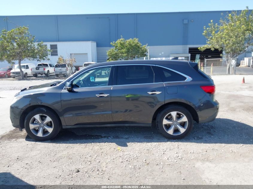 2015 Acura Mdx VIN: 5FRYD4H23FB007926 Lot: 43323585