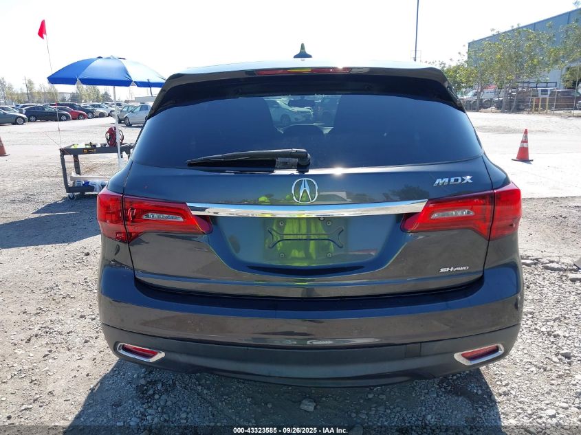 2015 Acura Mdx VIN: 5FRYD4H23FB007926 Lot: 43323585
