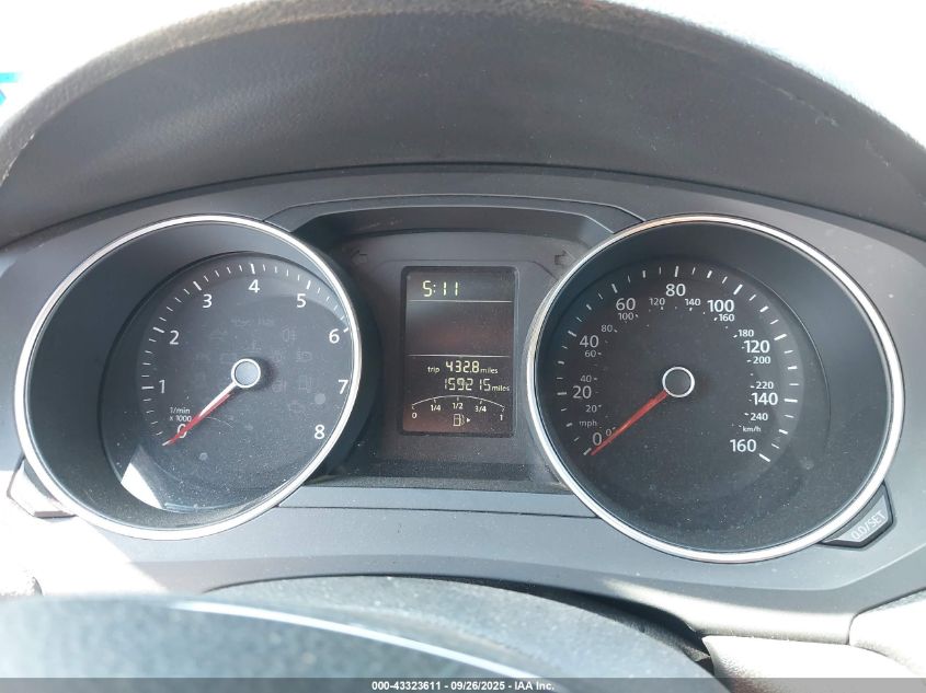 2015 Volkswagen Jetta 2.0L S VIN: 3VW2K7AJXFM350306 Lot: 43323611