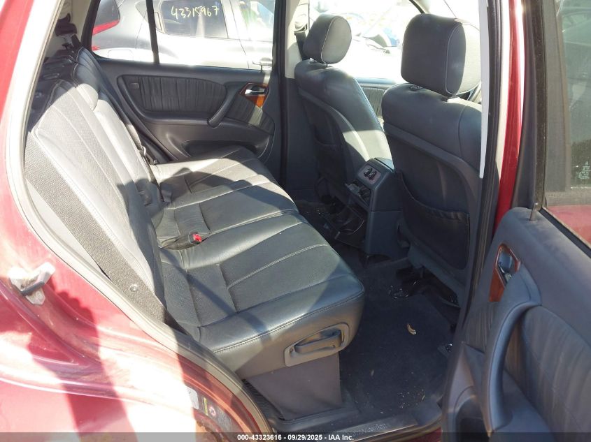 2000 Mercedes-Benz Ml 320 VIN: 4JGAB54E4YA156089 Lot: 43323616