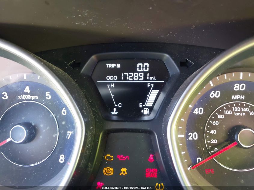 2012 Hyundai Elantra Limited VIN: 5NPDH4AE3CH139266 Lot: 43323632