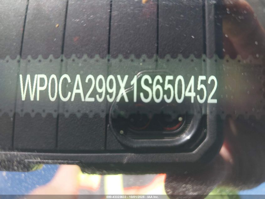 2001 Porsche 911 Carrera/Carrera 4 VIN: WP0CA299X1S650452 Lot: 43323633