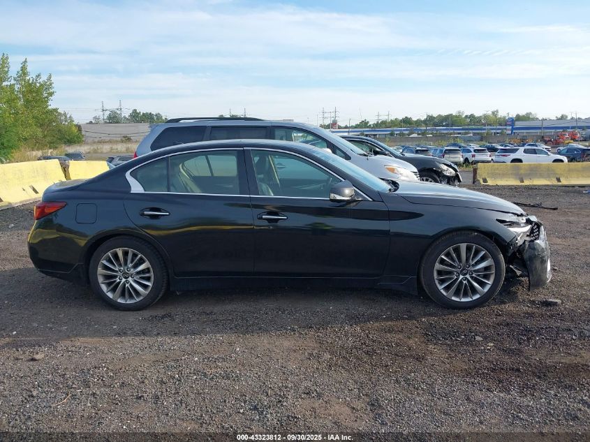 2021 Infiniti Q50 Luxe VIN: JN1EV7BR8MM750176 Lot: 43323812