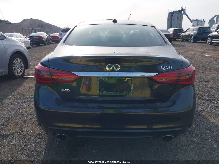 2021 Infiniti Q50 Luxe VIN: JN1EV7BR8MM750176 Lot: 43323812