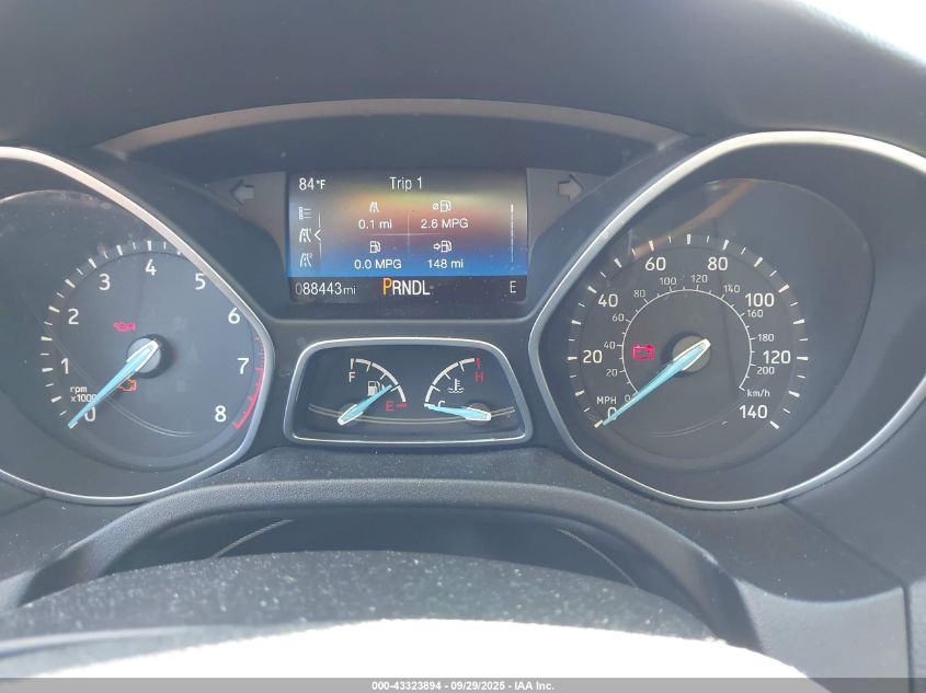 2017 Ford Focus Se VIN: 1FADP3F22HL263212 Lot: 43323894