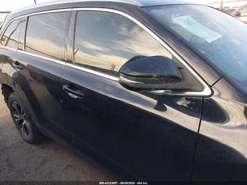 2016 Toyota Highlander Xle V6 VIN: 5TDKKRFH9GS505949 Lot: 43323897