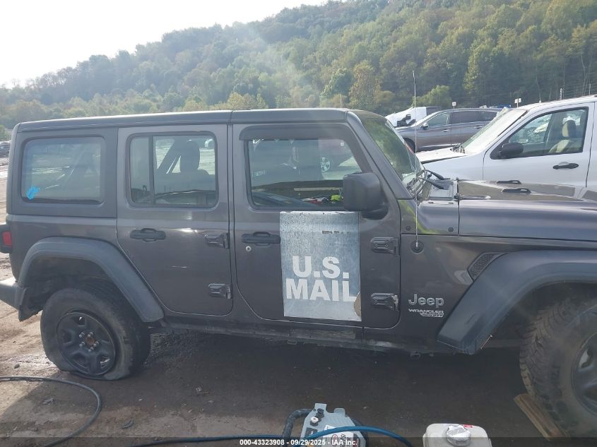 2018 Jeep Wrangler Unlimited Sport 4X4 VIN: 1C4HJXDN7JW183734 Lot: 43323908