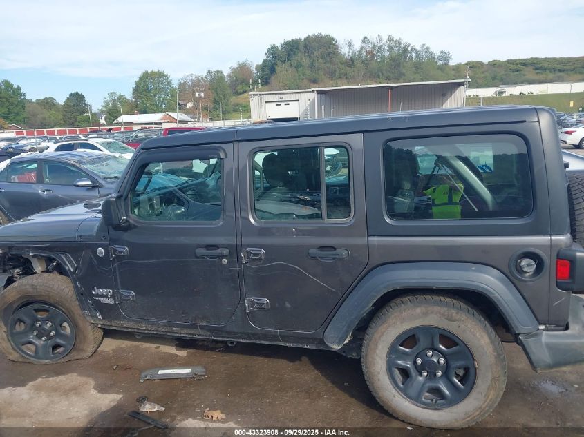 2018 Jeep Wrangler Unlimited Sport 4X4 VIN: 1C4HJXDN7JW183734 Lot: 43323908