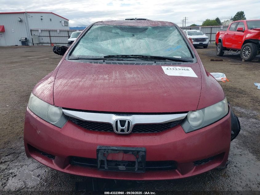 2009 Honda Civic Lx VIN: 19XFA16539E051156 Lot: 43323968